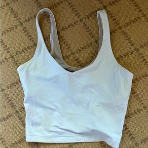 lullemon Align cropped Tank Top sports bra White 6